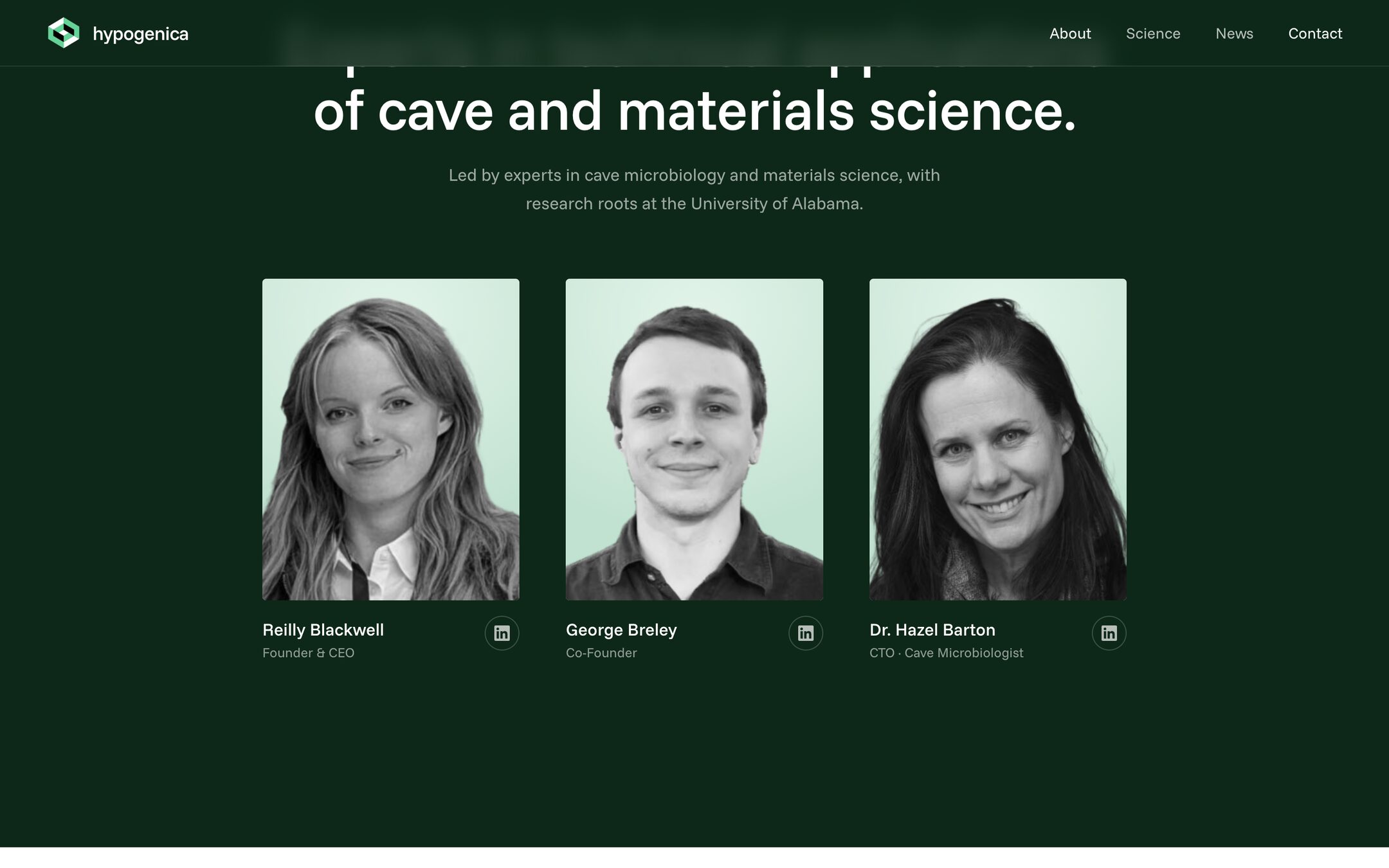 The Hypogenica founding team with research roots in cave microbiology